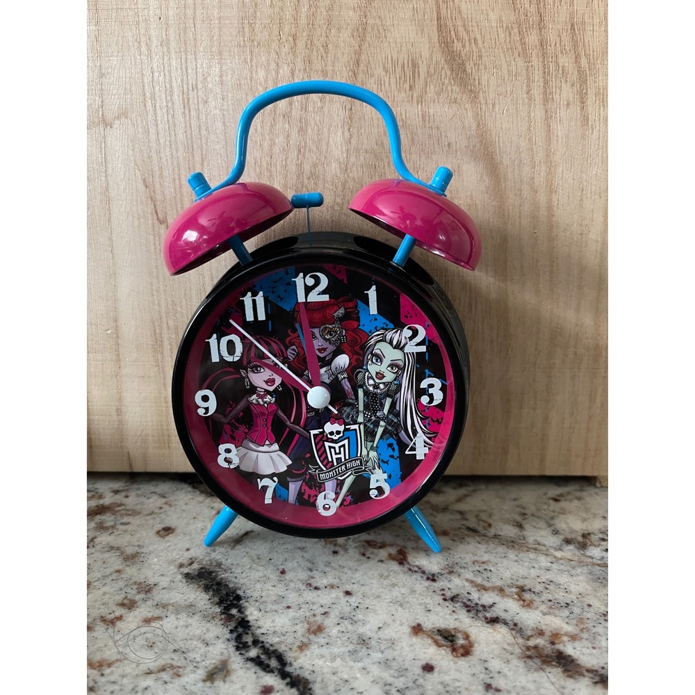 Monster High Ghoulish Twin Bell Alarm Clock Frankie Stein Draculaura - Operetta